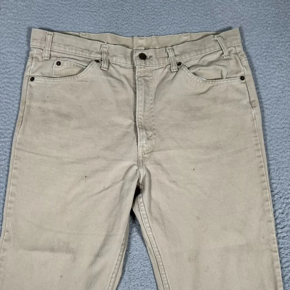 Levis Jeans Mens 36x25 Brown Vintage 517 Bootcut Denim Cowboy Rodeo Workwear USA